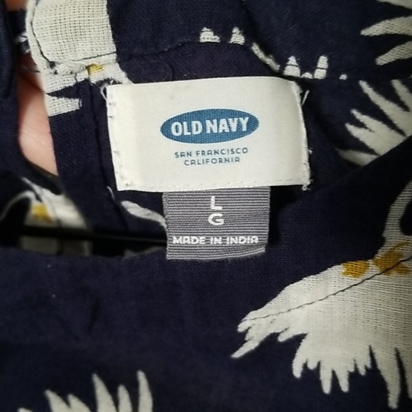 Old Navy Cotton/Linen Voile Floral Blouse-L - Picture 8 of 11